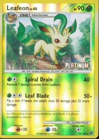 Leafeon (24/100) [Burger King Promos: 2009 Collection] | Enigma On Main