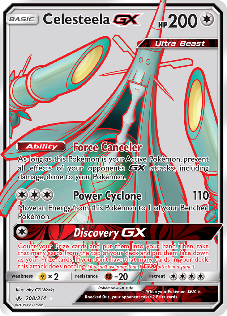 Celesteela GX (208/214) [Sun & Moon: Unbroken Bonds] | Enigma On Main