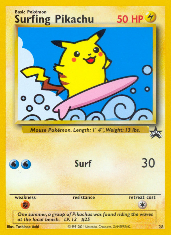 Surfing Pikachu (28) [Wizards of the Coast: Black Star Promos] | Enigma On Main