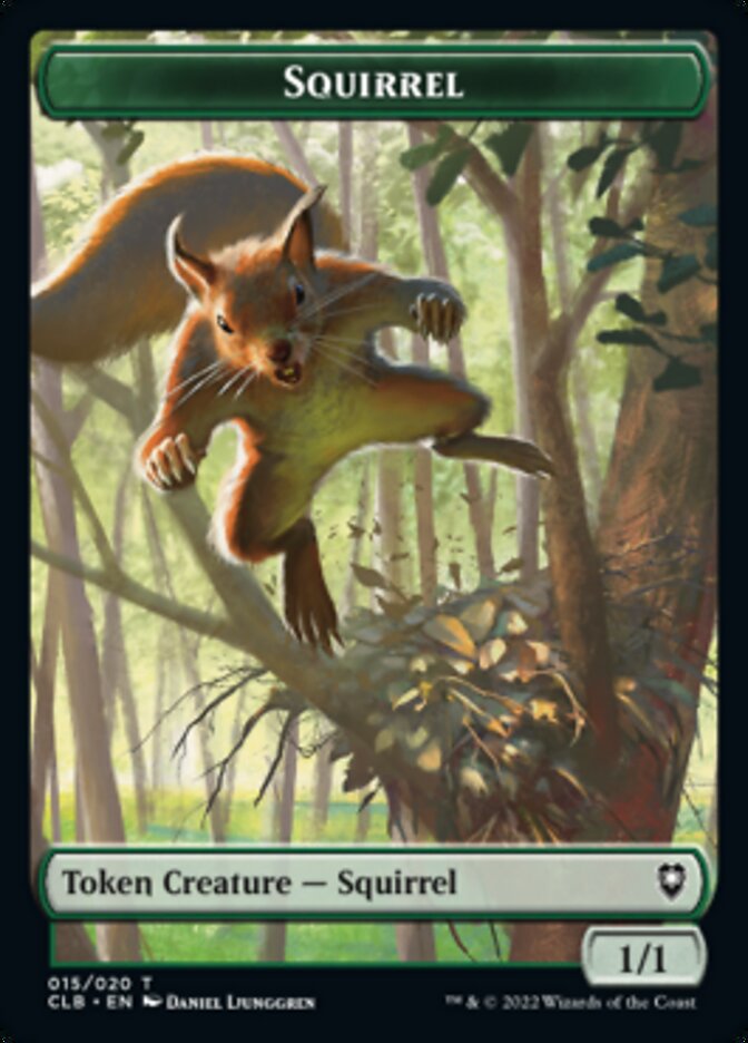 Treasure // Squirrel Double-sided Token [Commander Legends: Battle for Baldur's Gate Tokens] | Enigma On Main