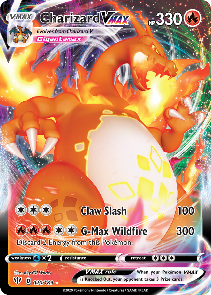 Charizard VMAX (020/189) [Sword & Shield: Darkness Ablaze] | Enigma On Main