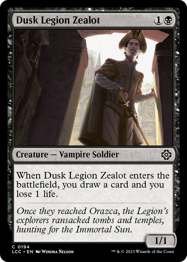 Dusk Legion Zealot [The Lost Caverns of Ixalan Commander] | Enigma On Main