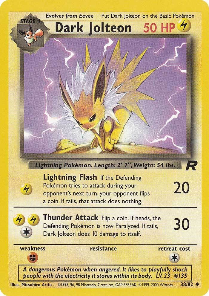 Dark Jolteon (38/82) [Team Rocket Unlimited] | Enigma On Main