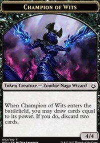 Champion of Wits // Insect Double-sided Token [Hour of Devastation Tokens] | Enigma On Main