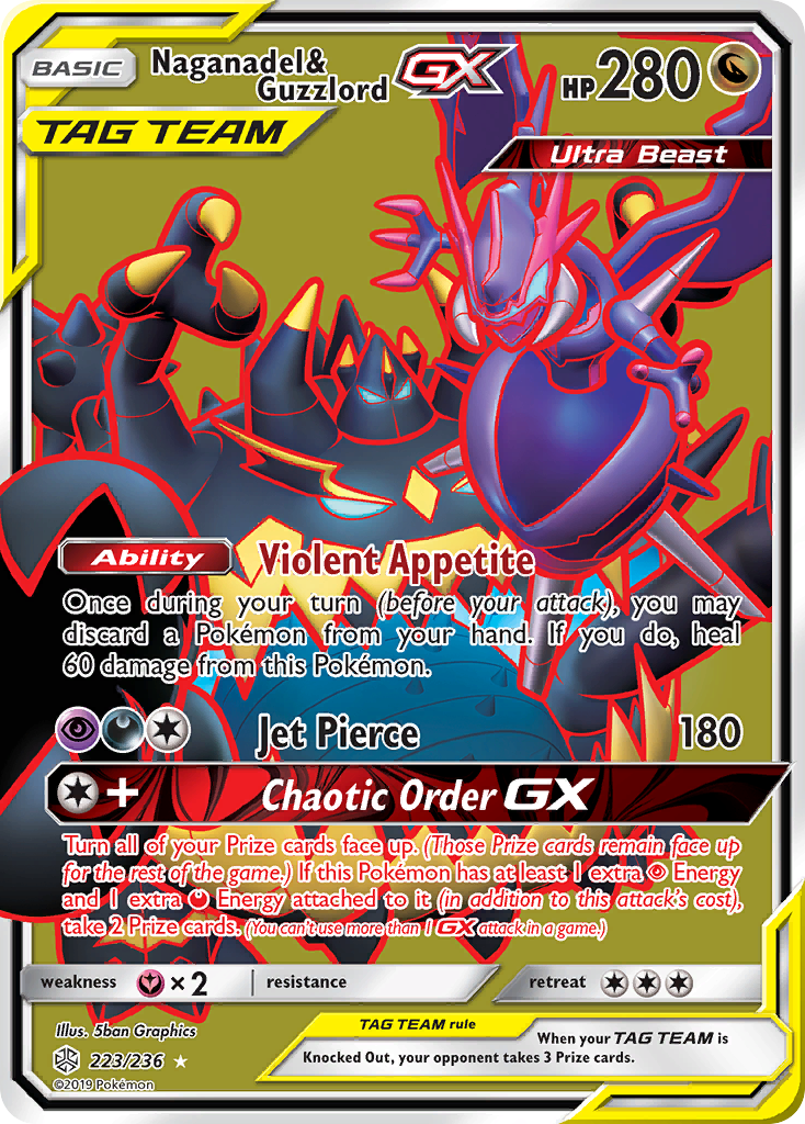 Naganadel & Guzzlord GX (223/236) [Sun & Moon: Cosmic Eclipse] | Enigma On Main