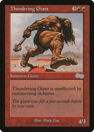 Thundering Giant [Urza's Saga] | Enigma On Main