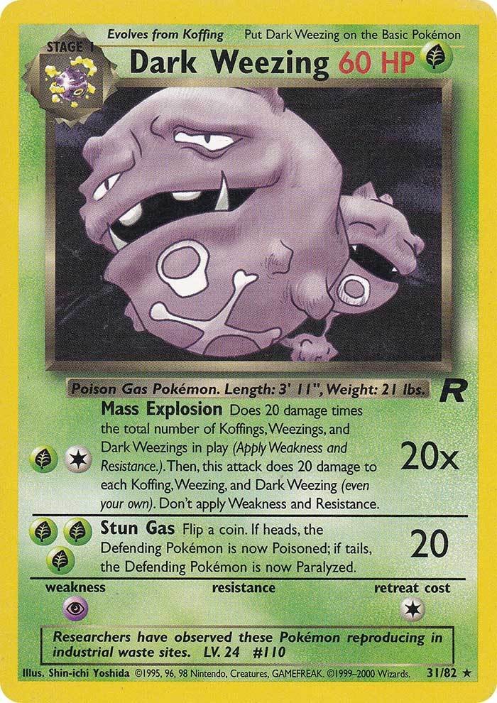 Dark Weezing (31/82) [Team Rocket Unlimited] | Enigma On Main