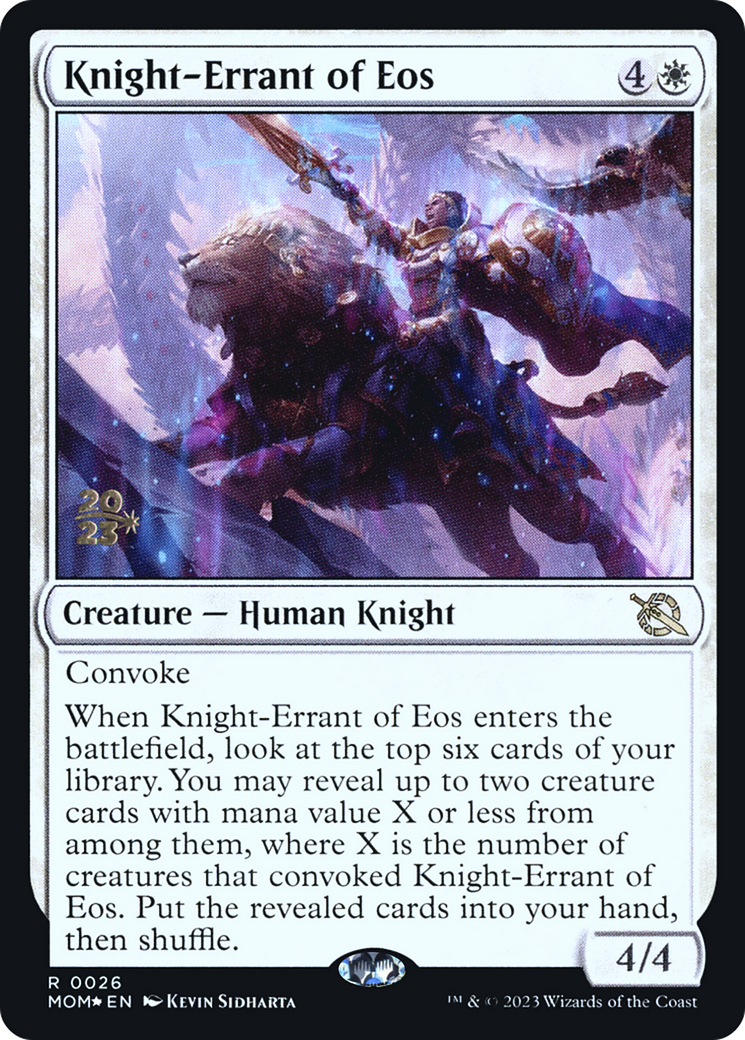 Knight-Errant of Eos [March of the Machine Prerelease Promos] | Enigma On Main