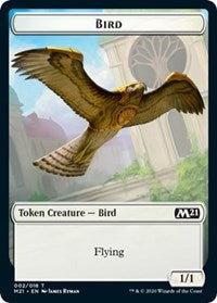 Bird // Treasure Double-sided Token [Core Set 2021 Tokens] | Enigma On Main