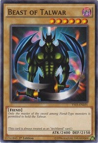 Beast of Talwar [Starter Deck: Dark Legion] [YS15-ENL01] | Enigma On Main