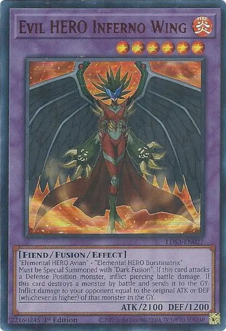 Evil HERO Inferno Wing (Red) [LDS3-EN027] Ultra Rare | Enigma On Main