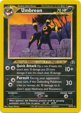 Umbreon (32/75) [Neo Discovery Unlimited] | Enigma On Main