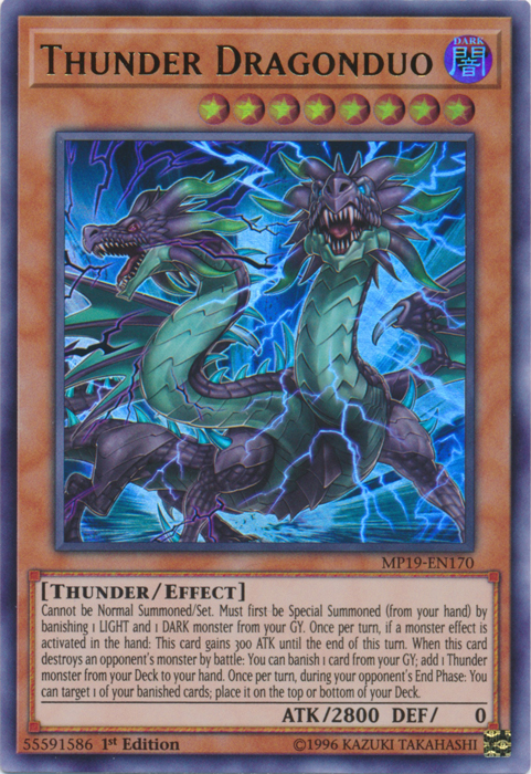 Thunder Dragonduo [MP19-EN170] Ultra Rare | Enigma On Main