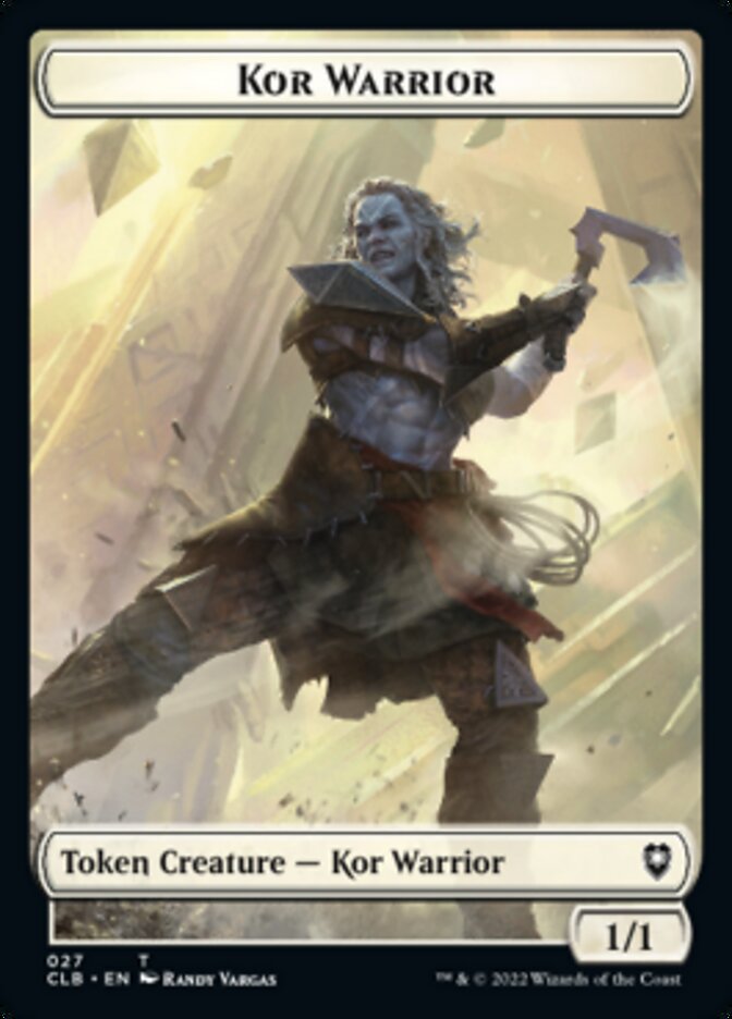 Kor Warrior // Angel Warrior Double-sided Token [Commander Legends: Battle for Baldur's Gate Tokens] | Enigma On Main