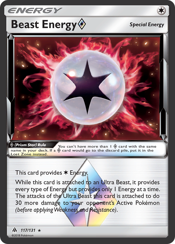 Beast Energy (117/131) (Prism Star) [Sun & Moon: Forbidden Light] | Enigma On Main