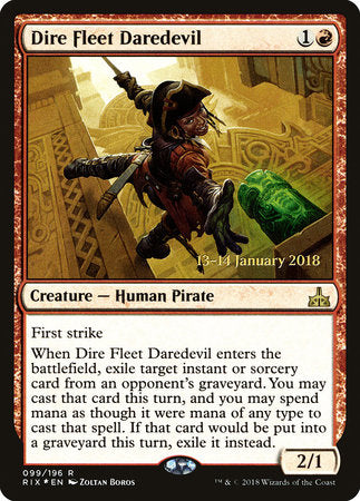 Dire Fleet Daredevil [Rivals of Ixalan Promos] | Enigma On Main