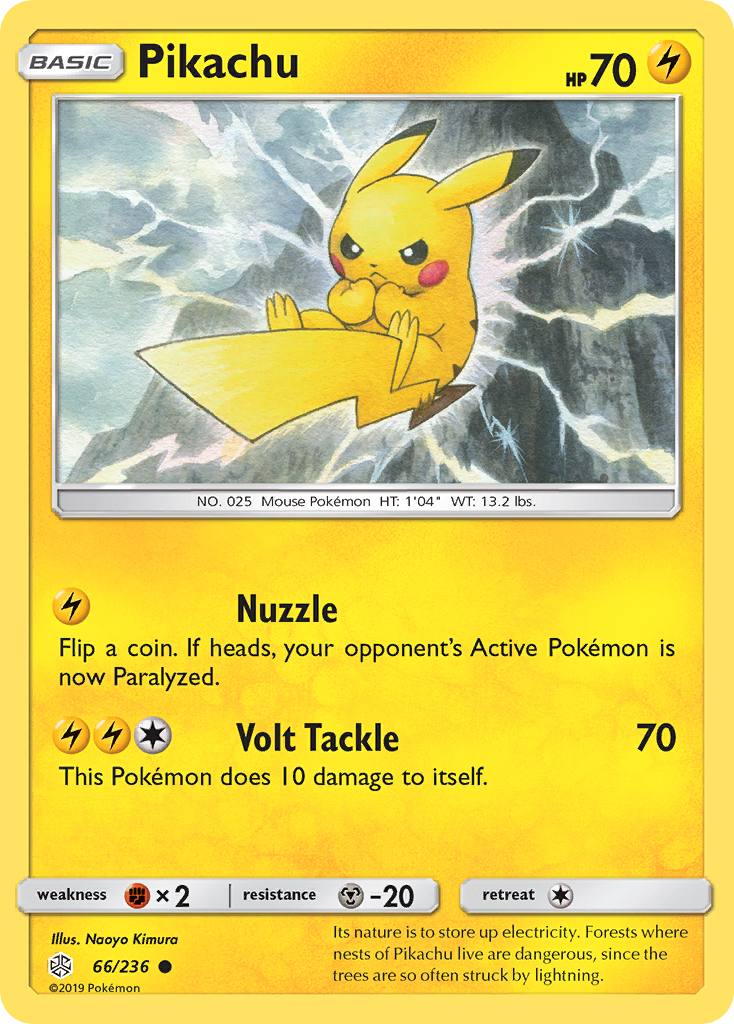 Pikachu (66/236) [Sun & Moon: Cosmic Eclipse] | Enigma On Main