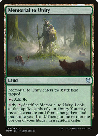 Memorial to Unity [Dominaria] | Enigma On Main