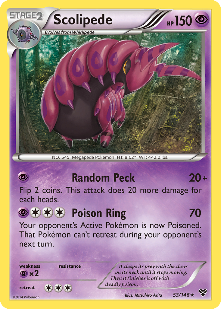 Scolipede (53/146) [XY: Base Set] | Enigma On Main