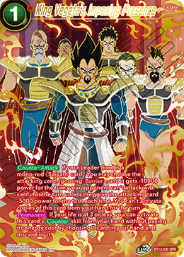 King Vegeta's Imposing Presence (Special Rare) [BT13-030] | Enigma On Main