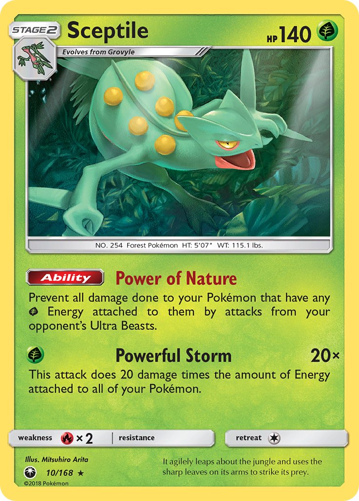 Sceptile (10/168) (Theme Deck Exclusive) [Sun & Moon: Celestial Storm] | Enigma On Main