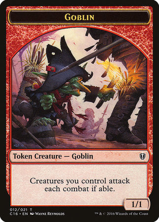 Goblin // Zombie Double-sided Token [Commander 2016 Tokens] | Enigma On Main