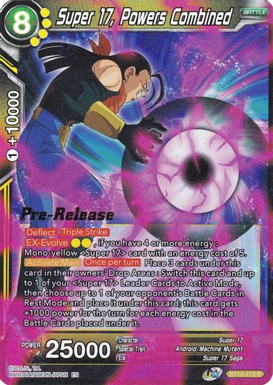 Super 17, Powers Combined (BT14-112) [Cross Spirits Prerelease Promos] | Enigma On Main