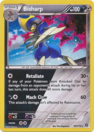 Bisharp (64/114) (Cosmos Holo) [XY: Steam Siege] | Enigma On Main