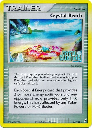 Crystal Beach (75/100) (Stamped) [EX: Crystal Guardians] | Enigma On Main