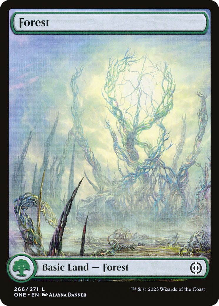 Forest (266) (Full-Art) [Phyrexia: All Will Be One] | Enigma On Main