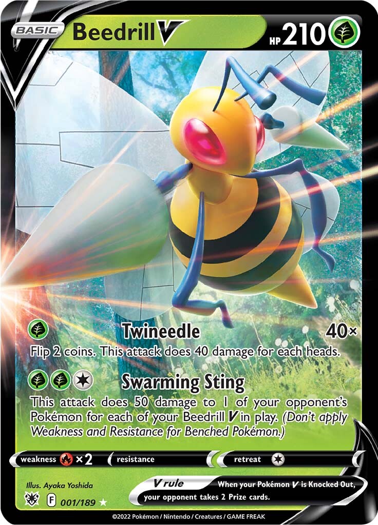 Beedrill V (001/189) [Sword & Shield: Astral Radiance] | Enigma On Main