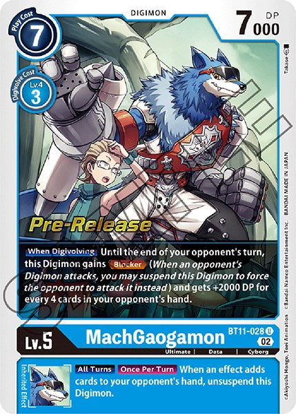 MachGaogamon [BT11-028] [Dimensional Phase Pre-Release Promos] | Enigma On Main