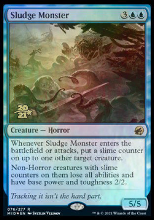 Sludge Monster [Innistrad: Midnight Hunt Prerelease Promos] | Enigma On Main