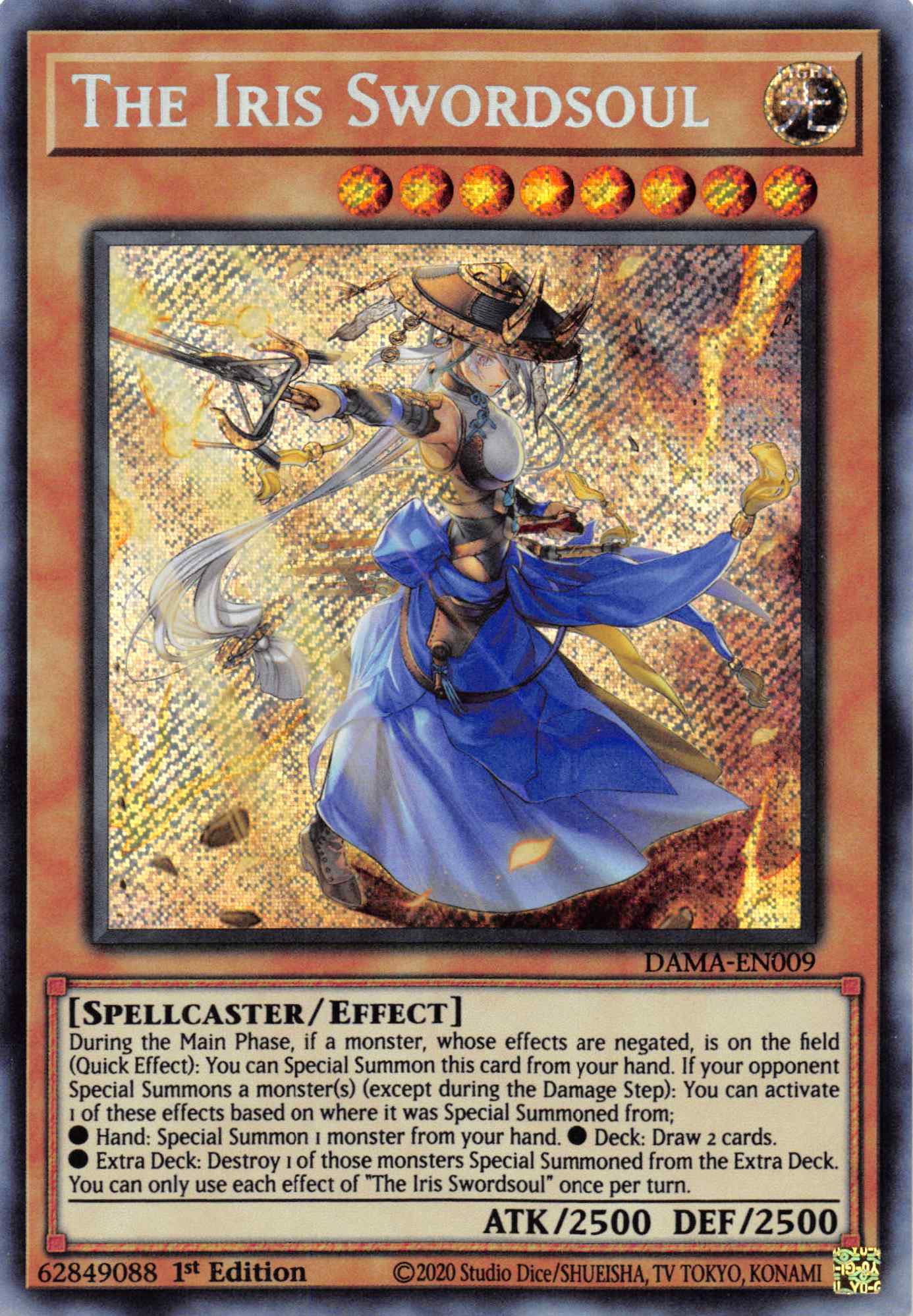 The Iris Swordsoul [DAMA-EN009] Secret Rare | Enigma On Main