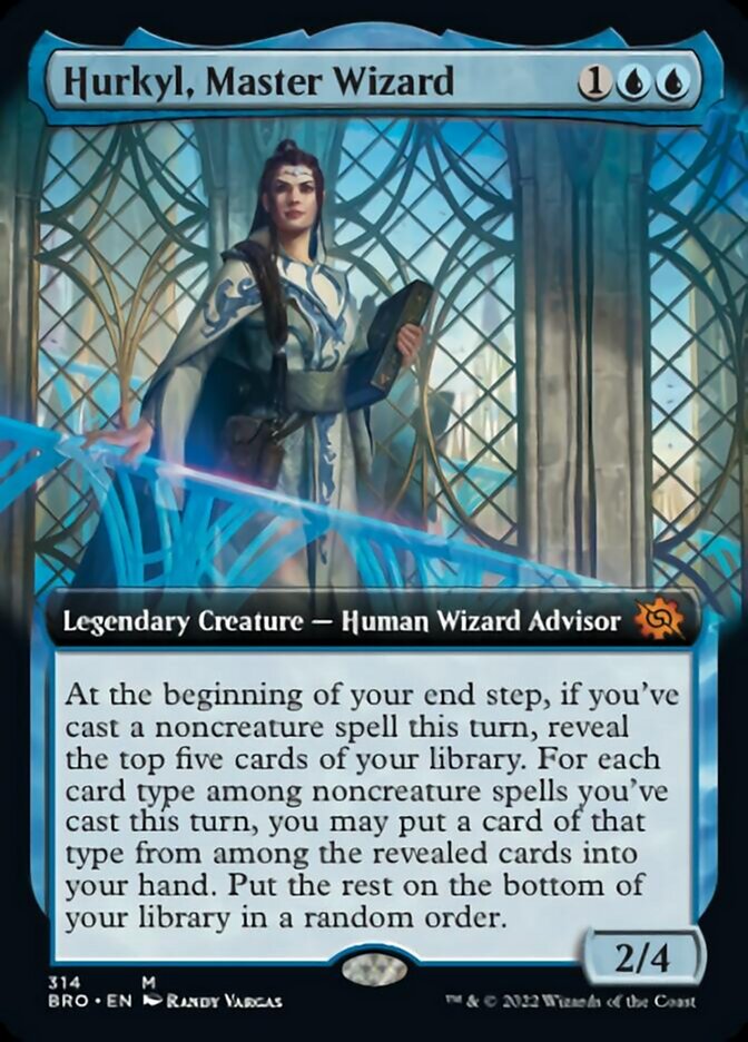 Hurkyl, Master Wizard (Extended Art) [The Brothers' War] | Enigma On Main