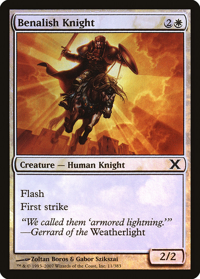 Benalish Knight (Premium Foil) [Tenth Edition] | Enigma On Main