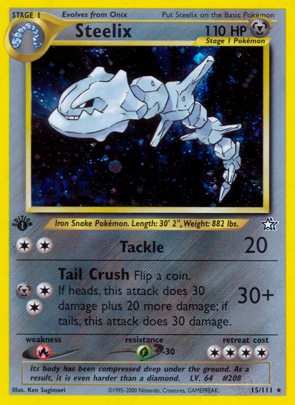 Steelix (15/111) [Neo Genesis 1st Edition] | Enigma On Main