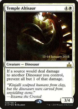 Temple Altisaur [Rivals of Ixalan Promos] | Enigma On Main