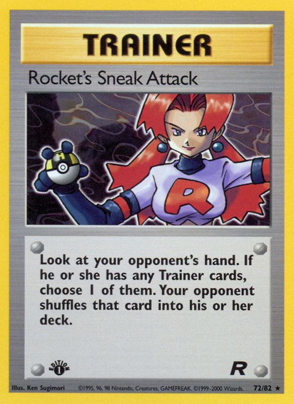 Rocket's Sneak Attack (72/82) [Team Rocket 1st Edition] | Enigma On Main