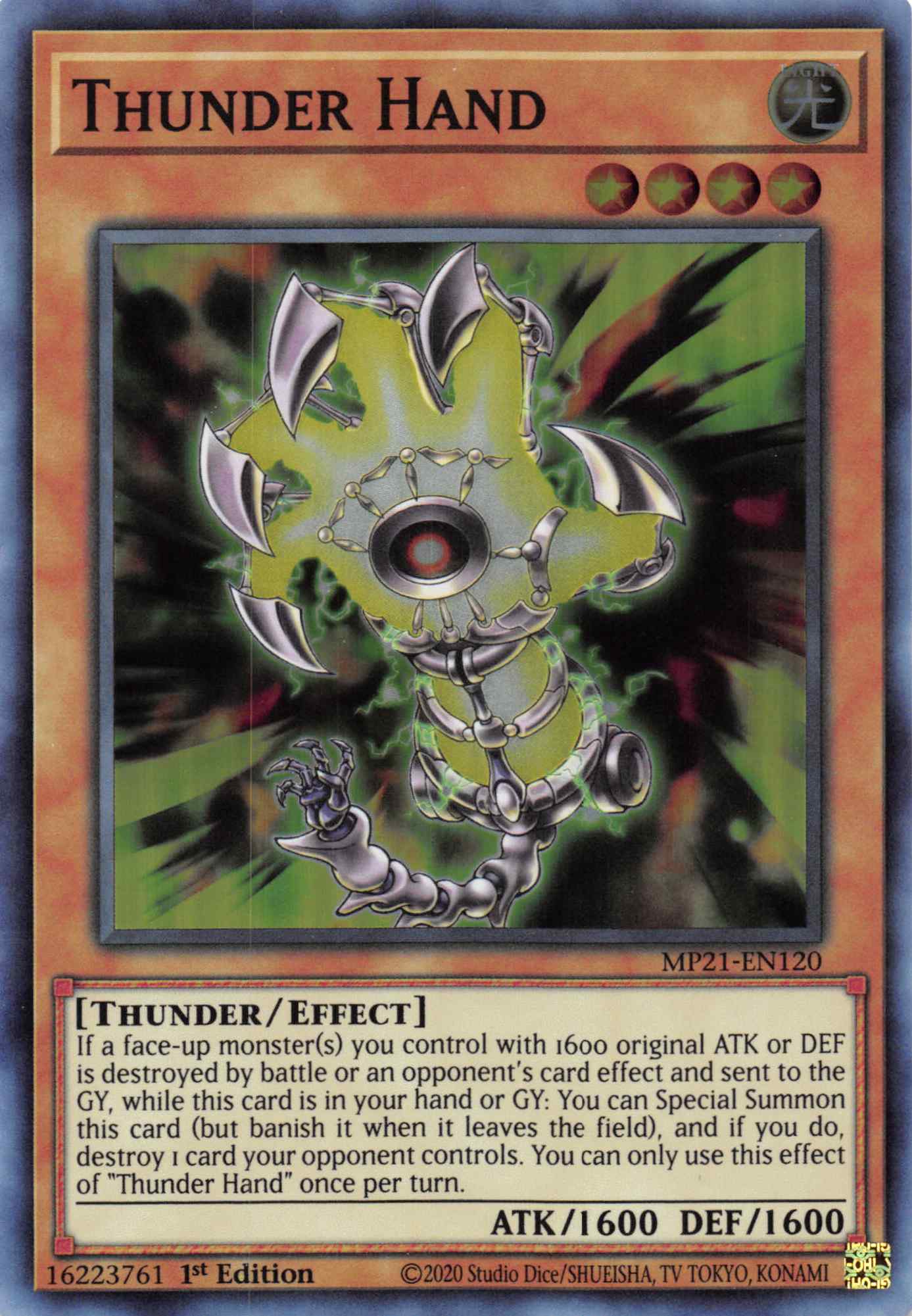 Thunder Hand [MP21-EN120] Super Rare | Enigma On Main