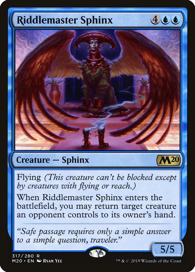 Riddlemaster Sphinx [Core Set 2020] | Enigma On Main