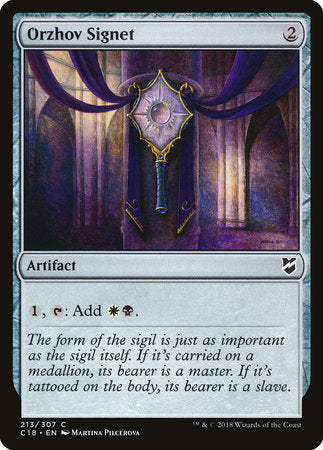 Orzhov Signet [Commander 2018] | Enigma On Main
