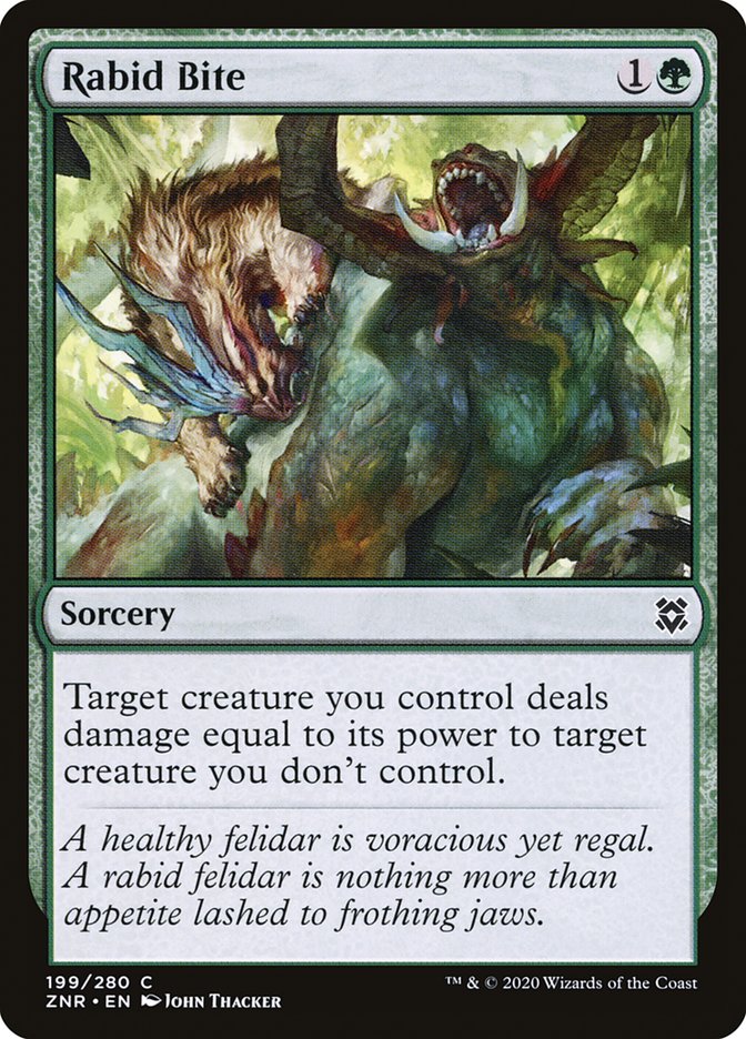 Rabid Bite [Zendikar Rising] | Enigma On Main