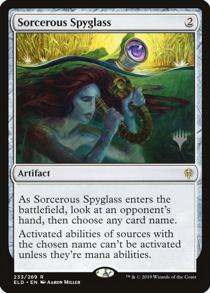 Sorcerous Spyglass (Promo Pack) [Throne of Eldraine Promos] | Enigma On Main