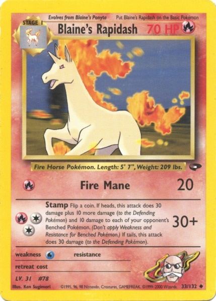 Blaine's Rapidash (33/132) [Gym Challenge Unlimited] | Enigma On Main