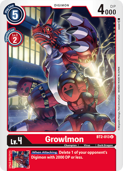 Growlmon [BT2-013] [Release Special Booster Ver.1.0] | Enigma On Main