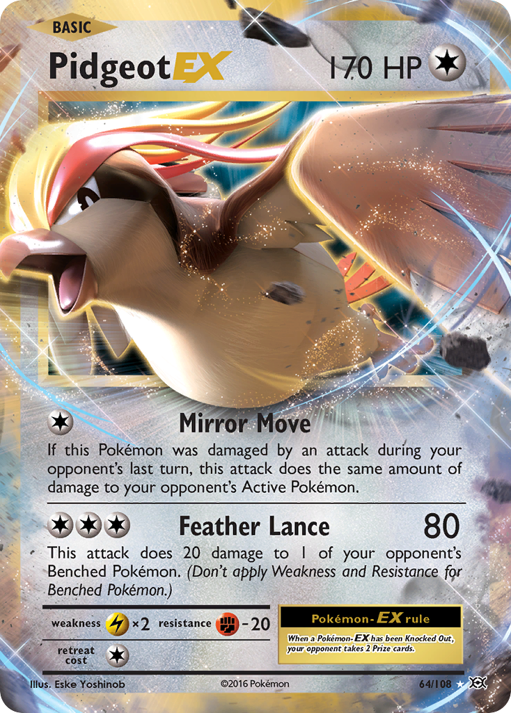 Pidgeot EX (64/108) [XY: Evolutions] | Enigma On Main