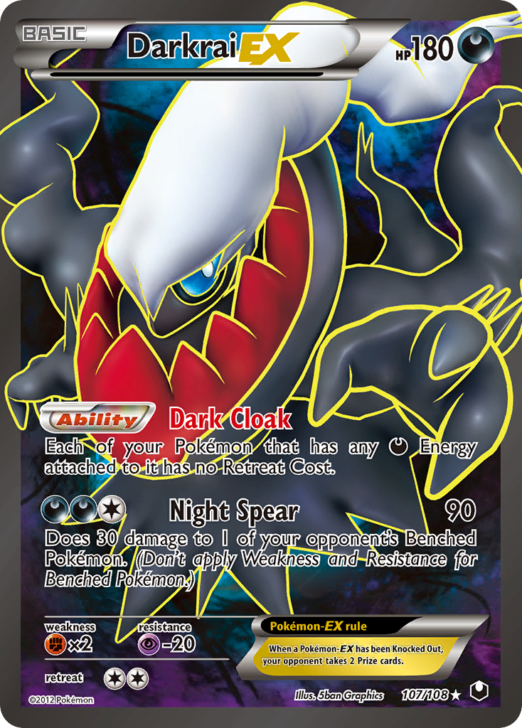 Darkrai EX (107/108) [Black & White: Dark Explorers] | Enigma On Main