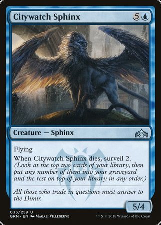 Citywatch Sphinx [Guilds of Ravnica] | Enigma On Main