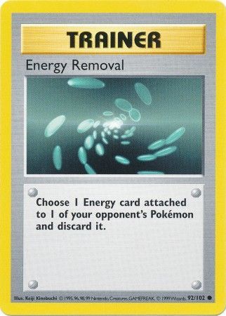 Energy Removal (92/102) [Base Set Shadowless Unlimited] | Enigma On Main